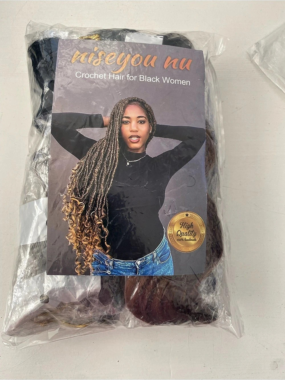 Niseyou Nu Crochet Hair for Black Women Ombre Wavy Crochet Hair NWT 6 of them